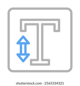 Font Size Icon. Concept of text editing and formatting.