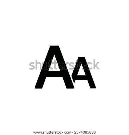 Font size icon isolated on white background.