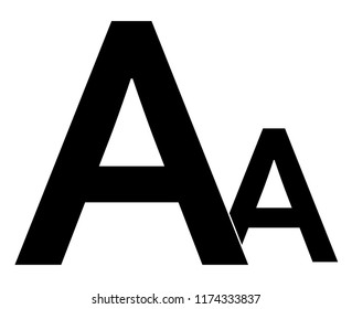 3,665 Increase Font Symbol Images, Stock Photos & Vectors | Shutterstock