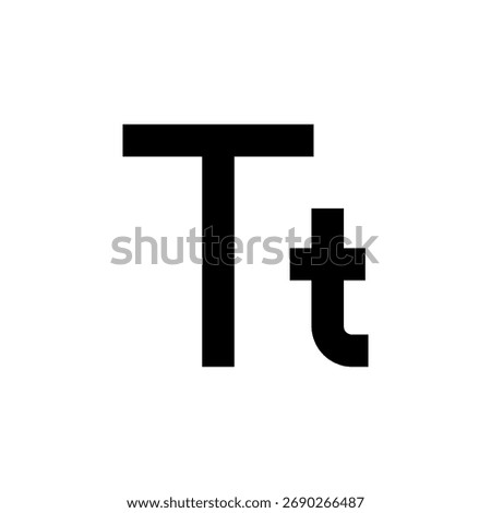 Font Size Icon for Text Adjustment and Display Setting