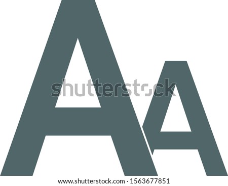 Font size icon. Vector illustration