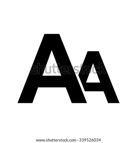 Font size icon . Vector illustration