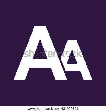 Font size icon . Vector illustration