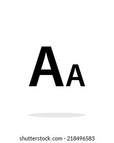 Font size simple icon on white background. Vector illustration.