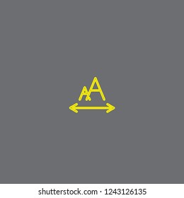 Font size vector icon