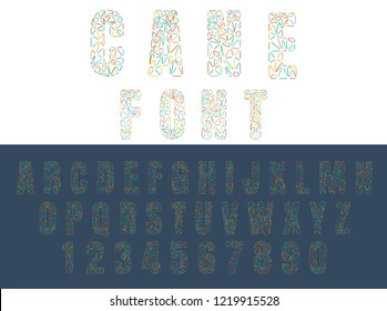 Font from small lines