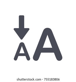 Font smaller Icon
