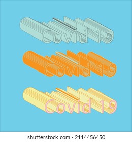 ฺิ opción de color de paso de combinación de estilos de fuente Covid19 
