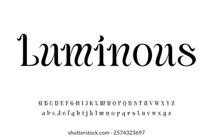 Font Stylish brush painted an uppercase vector letters, alphabet, typeface