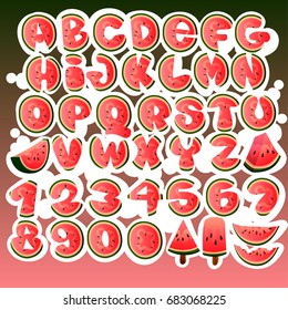 font Summer Graffiti watermelon