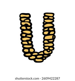 Font Text Bricks Cute Illustration