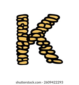 Font Text Bricks Cute Illustration