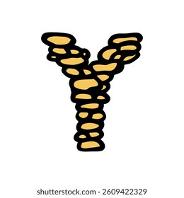 Font Text Bricks Cute Illustration