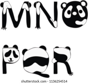font text panda mnopqr