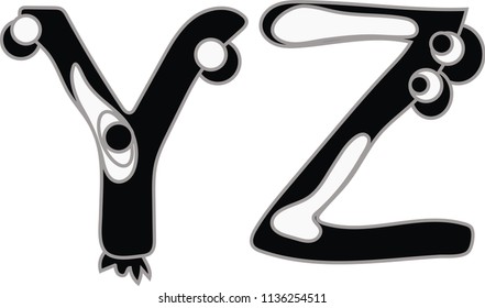 font text panda yz