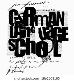 El tipo de letra que significa "Escuela Alemana"