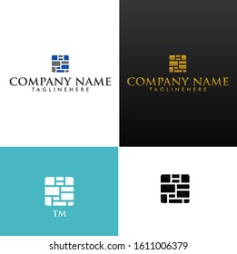 Font TM logo design template with modern and contemporary style using illustration EPS 10.
