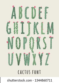 Font Type Cactus