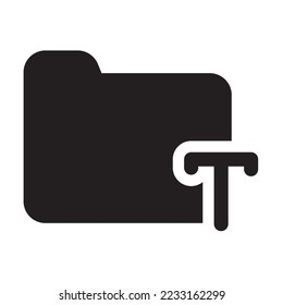 Font Type Icon Solid Style