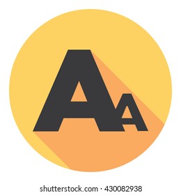 Font Type Letter Symbol Flat Style Design
