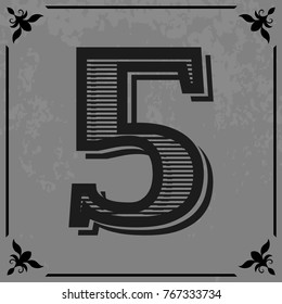 font typeface alphabet vintage and monogram  lettering