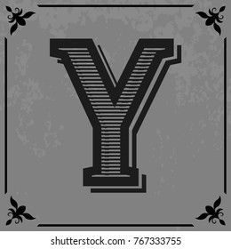 font typeface alphabet vintage and monogram  lettering