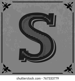 font typeface alphabet vintage and monogram  lettering