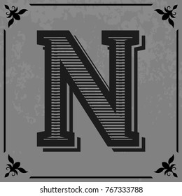 font typeface alphabet vintage and monogram  lettering