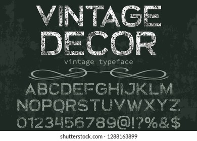 font typeface handcrafted vector named vintage decor