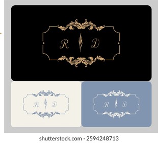 The font used in this logo has elegant curves and shapes, adding visual beauty to the design. The combination of these three colors creates an interesting contrast, making this logo easily recognizabl