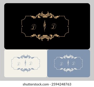 The font used in this logo has elegant curves and shapes, adding visual beauty to the design. The combination of these three colors creates an interesting contrast, making this logo easily recognizabl