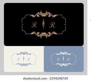 The font used in this logo has elegant curves and shapes, adding visual beauty to the design. The combination of these three colors creates an interesting contrast, making this logo easily recognizabl