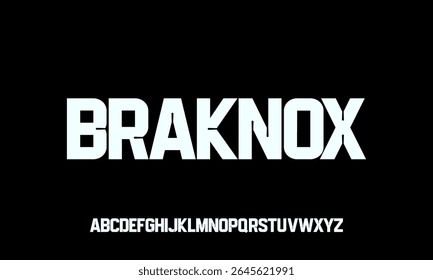 Font Vector Alphabet – Bold Cut Style