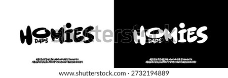 Font vector bubbles , grafitty Alphabet,lettering handdraw , font cute 