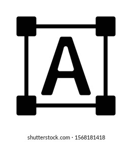 font vector glyph flat icon 
