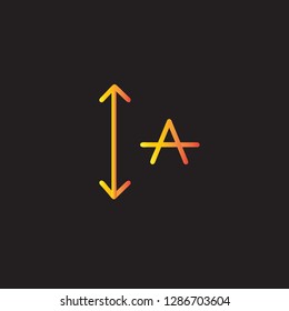 Font vector icon