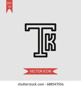 Font vector icon, illustration symbol