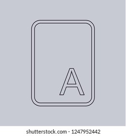 Font vector icon. Modern, simple, isolated, flat icon for website designs or mobile apps. Vector illustration