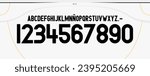 font vector team 2009 - 2010 kit sport style font. real madrid font. football style font with lines inside. sports style letters and numbers for soccer team