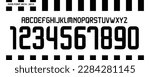 font vector team 2014 - 2015 kit sport style font. juventus football style font. italy league. sports style letters and numbers for soccer team