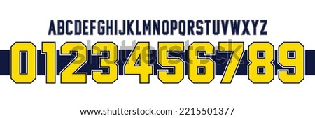 font vector team 2022 kit sport style font. football style font with lines. Boca font. xeneize .sports style letters and numbers for soccer team