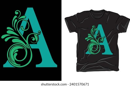 font A .....vector t-sirt design