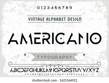 Font.abc vector.Alphabet Typeface.Vector. Typography. Lettering. Handdrawn. Script.Vintage  font. Vector font .Elegant font .Classic  typeface vector 