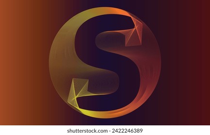 Font wave line abstract line modern technology design  wave line background design modern abstract purple orange wave line design frame design wave logo 