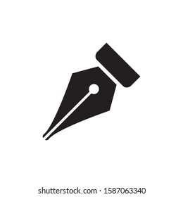 fontain pen icon vector trendy design