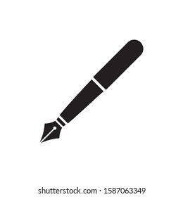 fontain pen icon vector trendy design