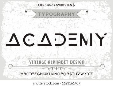 Font.Alphabet Typeface. Abc.Vector. Typography. Lettering. Handdrawn. Script.Vintage alphabet minimal design. lettering modern style