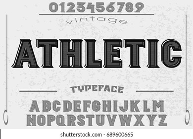 Font.Alphabet.Script.Typeface.Label. Font Script Typeface Vector Athletic