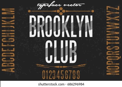 Font.Alphabet.Script.Typeface.Label.Font Script Typeface Vector Brooklyn Club