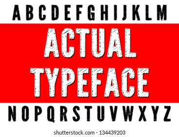 Fontface / Letters / English Alphabet / ABC vector